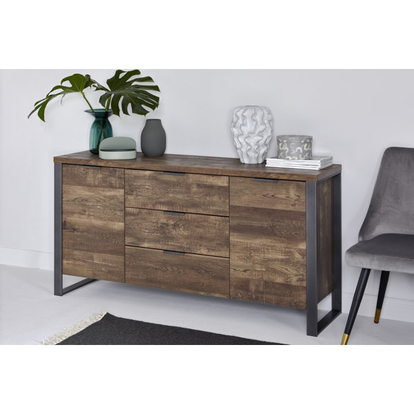 Dark wood 2024 side cabinet